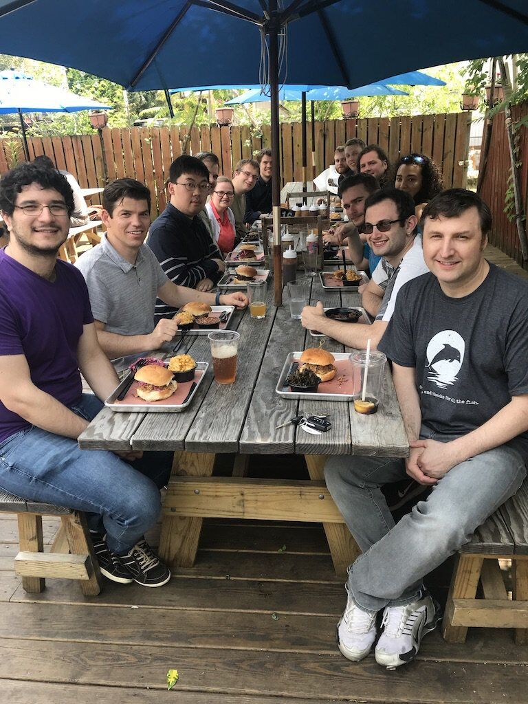 The Taylor Lab out to lunch